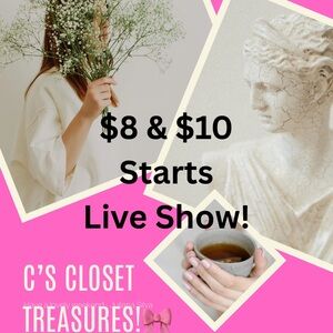 Unlisted items! $8-10 starts 🌸🛍️😊
Thanks for being here!🫶🏼 No Cancellations!